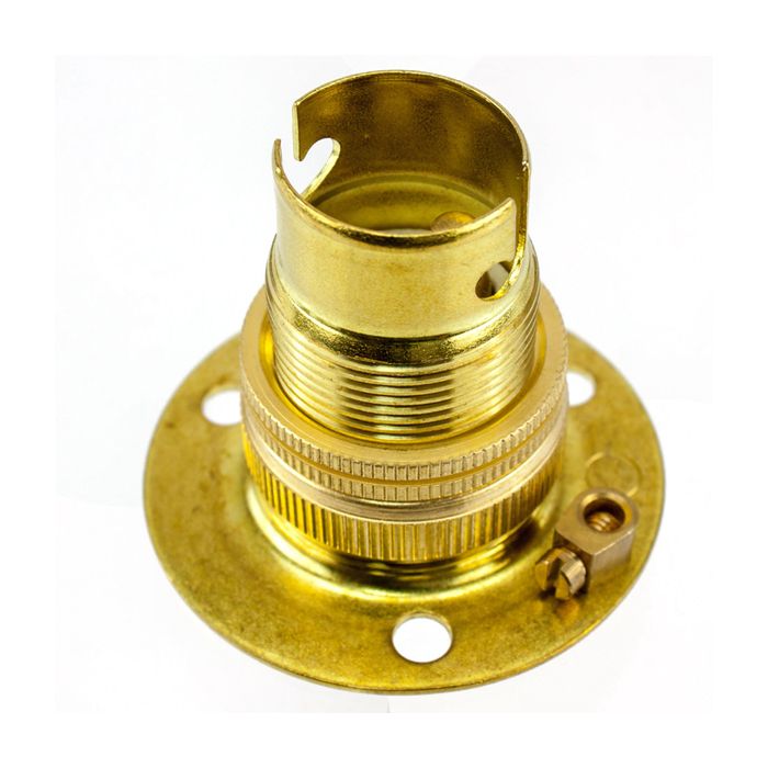 SBC Brass 3 Hole Batten Lamp Holder