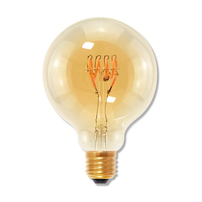 Segula50535 Design Line LED Globe 95 Curved Gold 4W-15W E27 2000k