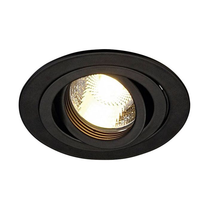 SLV 111710 New Tria Flush Mount Black Tiltable Downlight