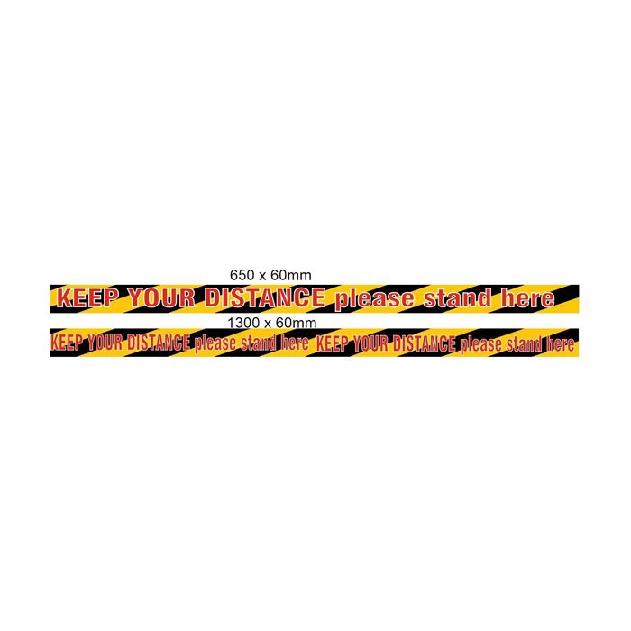 Stand Here Floor Tape 1300mm x 60mm