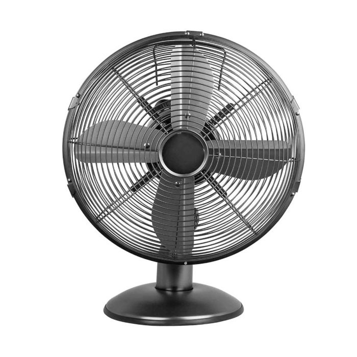 Status 12 Inch Desk Fan Satin Black 