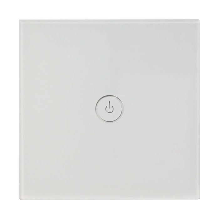 TCP Smart 1 Gang Single WiFi Switch White On and Off Timer Scenes WWSSINWUK