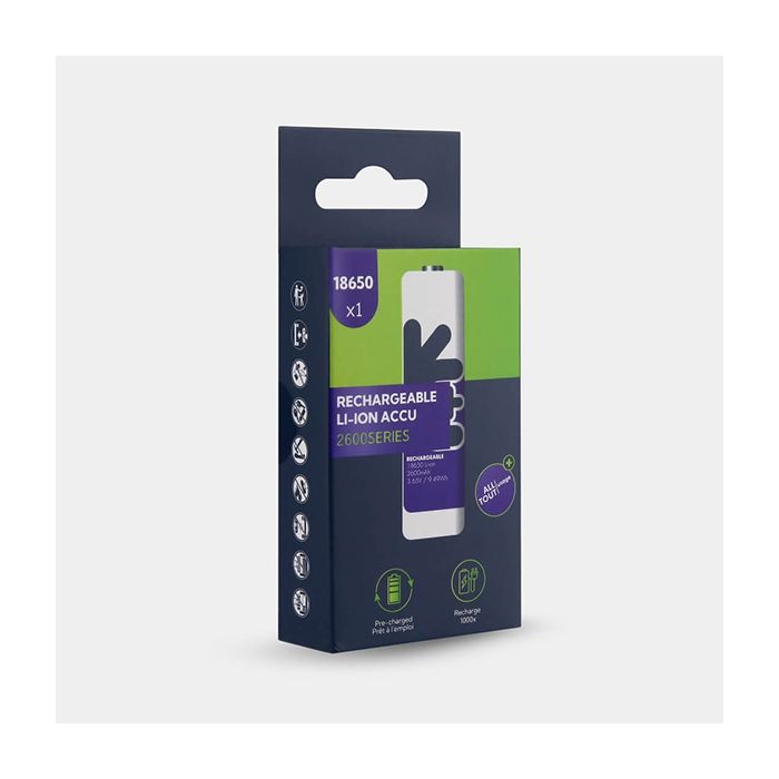 Uniross 18650 Li-ion Rechargeable Battery 2600mAh