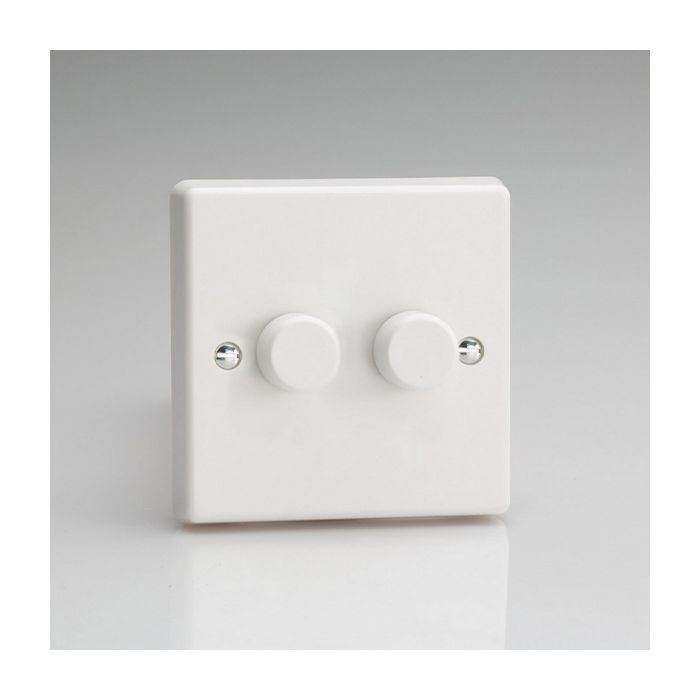 Varilight V-PRO JQP252W 2 Gang 2-Way LED Dimmer (2 X 0-120W)