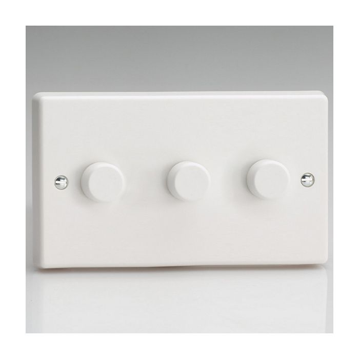 Varilight V-PRO JQP303W 3 Gang 2-Way LED Dimmer (3 X 0-120W)