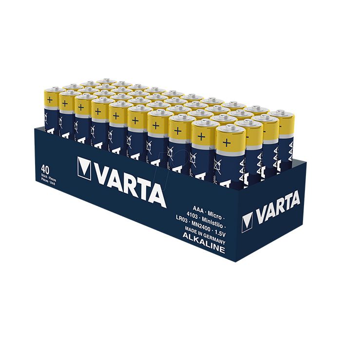 Varta AAA Industrial Alkaline Battery 40 Pack