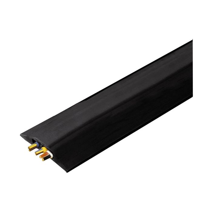 Vulcascot BNC/1 Snap Fit Multi Compartment Cable Protector - 3m Black