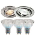 KSR Tiltable Downlight and Dimmable Bell Halo Glass GU10 Bundle