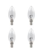 28W E14 B35 Halogen Candle - 4 PACK