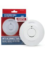 HiSPEC Mains Linkable Smoke Detector with Backup Rechargeable Lithium Battery
