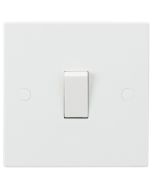 Knightsbridge SN2000 (10 Pack) Square Edge White 1 Gang 2-Way Light Switch 10A