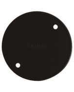 PVC Conduit 66mm Circular Box Lid - Black
