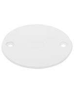 PVC Conduit 66mm Circular Box Lid - White 