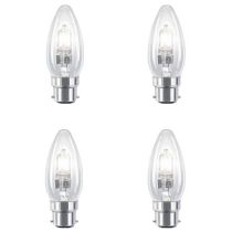 18W B22 B35 Halogen Candle - 4 PACK