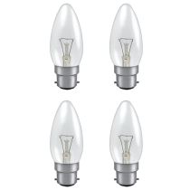 25w BC Clear Candle 35mm Pack Of 4