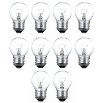 25W Clear ES/E27 Incandescent Golf Ball Light Bulb