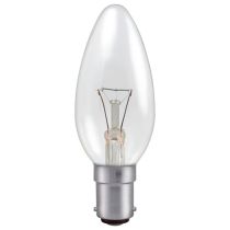 25W SBC Clear Candle 35mm Pack of 10