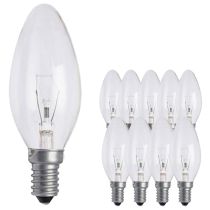 25W SES Clear Candle 35mm Pack of 10