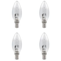 28W E14 B35 Halogen Candle - 4 PACK