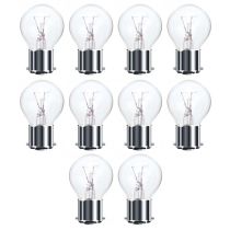 40W CLEAR BC GOLF BALL PACK OF 10