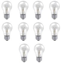 40W ES CLEAR GLS 230V PACK OF 10