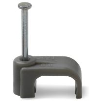 6mm Twin & Earth Cable Clips Grey x 100