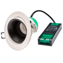 7W LED Anti-Glare CCT Centre Tilt White Downlight Tool Free Termination