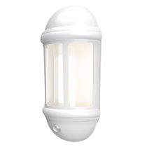 ANSELL LATINA LED HALF LANTERN WITH PIR 8W WHITE