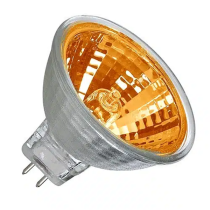 Amber 50W Halogen MR16 12V 50mm GU5.3 Dichroic