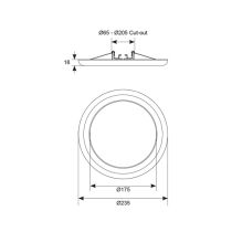 Ansell Anzo Multi-Fit LED 10W/13W/16W CCT Adjustable Downlight