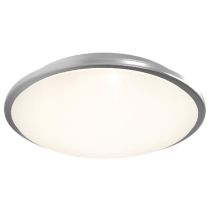 Ansell Eclipse Satin Chrome 10.5-23W MultiLED CCT Emergency LED Bulkhead