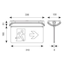 Ansell Harrier Double Sided Legend Arrow Up