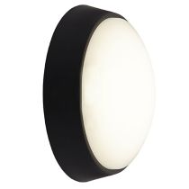 Ansell Helder 13W Black LED Circular PIR Bulkhead