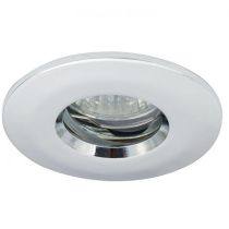 Ansell IP65 MR16/GU10 Die-Cast Bathroom Downlight 50W Chrome