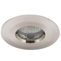 Ansell IP65 MR16/GU10 Die-Cast Bathroom Downlight 50W Satin Chrome