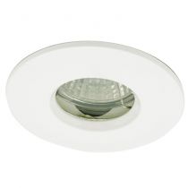 Ansell IP65 MR16/GU10 Die-Cast Bathroom Downlight 50W White