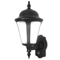 Ansell LATINA LED WALL LANTERN WITH PIR 8W BLACK