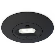 Ansell Merlin LED Emergency Downlight 5W Non-maintained Black - Escape Room