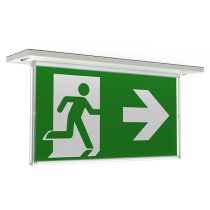 Ansell Razzo LED Lithium Recessed Exit Sign 4.5w White
