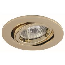Ansell Twistlock GU10 50W Die-Cast Gimbal Brass