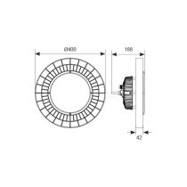 Ansell Z LED High Bay UFO 197w 6500K Emergency