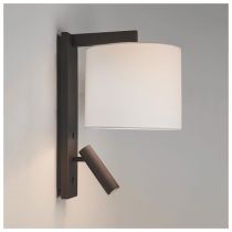 Astro Ravello Bronze with Mocha Drum Shade LED Reading Light