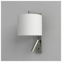Astro Ravello Matt Nickel with White Drum Shade LED Reading Light
