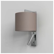 Astro Ravello Polished Chrome with Oyster Drum Shade LED Reading Light