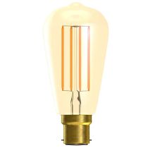 BELL 01468 4W BC/B22 Vintage Squirrel Cage Dimmable LED Lamp, Amber, 2000K