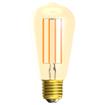 Bell 3.3W Dimmable LED Vintage Amber Squirrel Cage (ST64) ES 2200K 