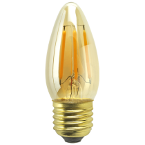 Bell 3.3W LED Dimmable Vintage Amber Candle ES 2200K 