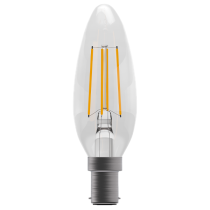 Bell 3.3W LED Filament Clear Candle SBC 4000K