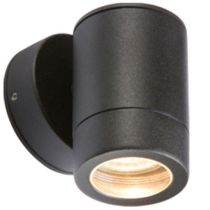 BELL Luna GU10 Fixed Wall Light - IP65, Black (lamp not included)