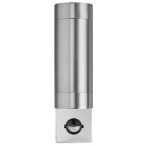 Bell Lighting Luna GU10 Fixed PIR Wall Light - IP54, Stainless Steel